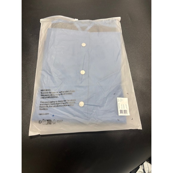 RAINS‎ NEW Waterproof Rain Unisex Jacket 12010 W3 Pulse Blue Size XS MSRP $110 - Picture 3 of 4